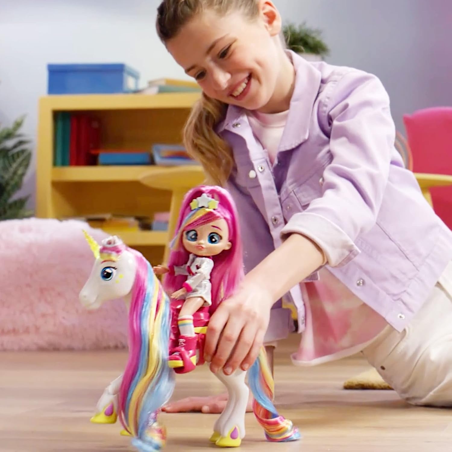 BFF by Tränenbabys Dreamy & Rym Deluxe-Set, qui comprend le chiot exclusif Dreamy et son petit cornet Rym - un programme optimal pour les jeunes et les filles à partir de 5 ans