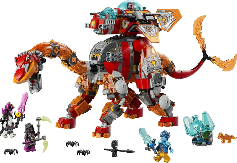 LEGO DREAMZzz 2in1 Dino-Düsenflieger - Dinosaurier Spielzeug verwandelbar in Stegosaurus - inkl. 4 Minifiguren und 2 sammelbaren Schatz-Kreaturen - Geschenk für Jungen ab 9 Jahren - 71514