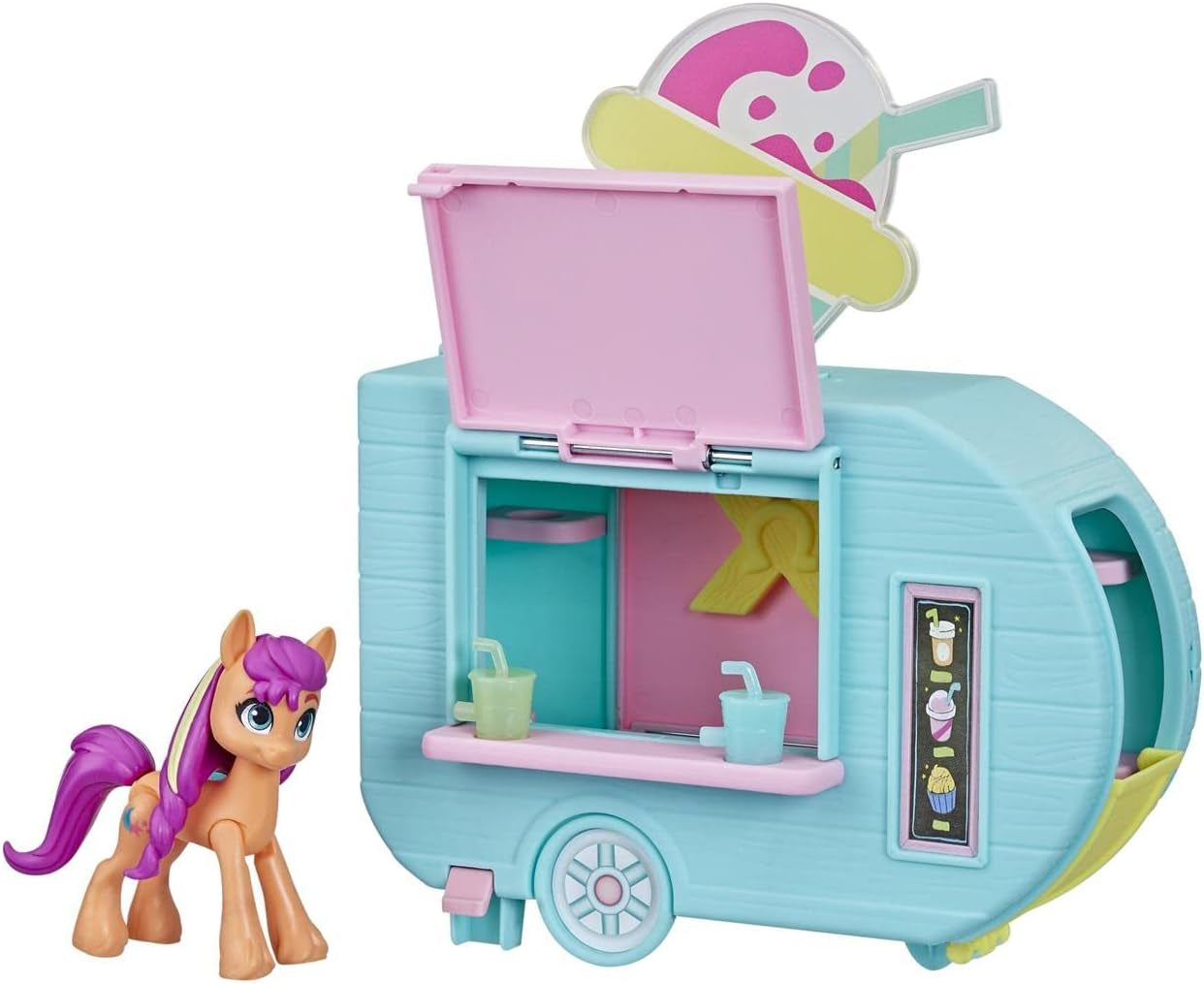 Mon petit poney, camion à smoothies Sunny Starscout, sabot de Heart Pony