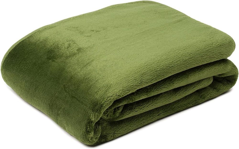 Gözze - Couverture Confortable Sensation Cachemire Premium, 500 G/M², 180 X 220 Cm - Moutarde Lits et Couvertures Besuche den Gözze-Store Vert Foncé 220 X 240 Cm