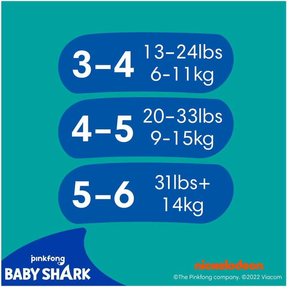 Pampers (Ancienne Version), Short de Bain Jetables Splashers - Taille 5/6 (14kg+) - Carton de 8 Paquets de 10