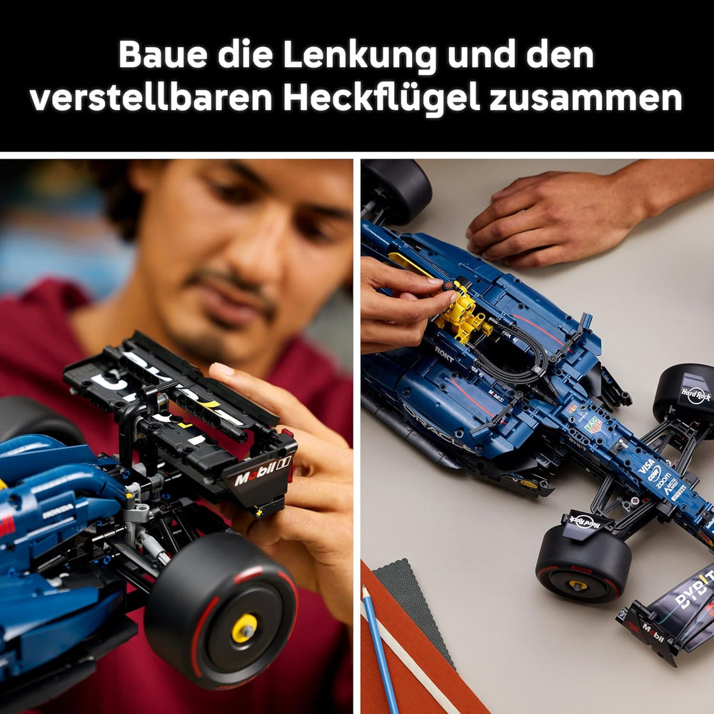LEGO Technic Oracle Red Bull Racing RB20 F1 Rennauto Modell - Formel 1 Bauset zum Sammeln - V6-Motor, Getriebe, Lenkung & DRS in Maßstab 1:8 - Giftidee for Erwachsene & Teenager 42206