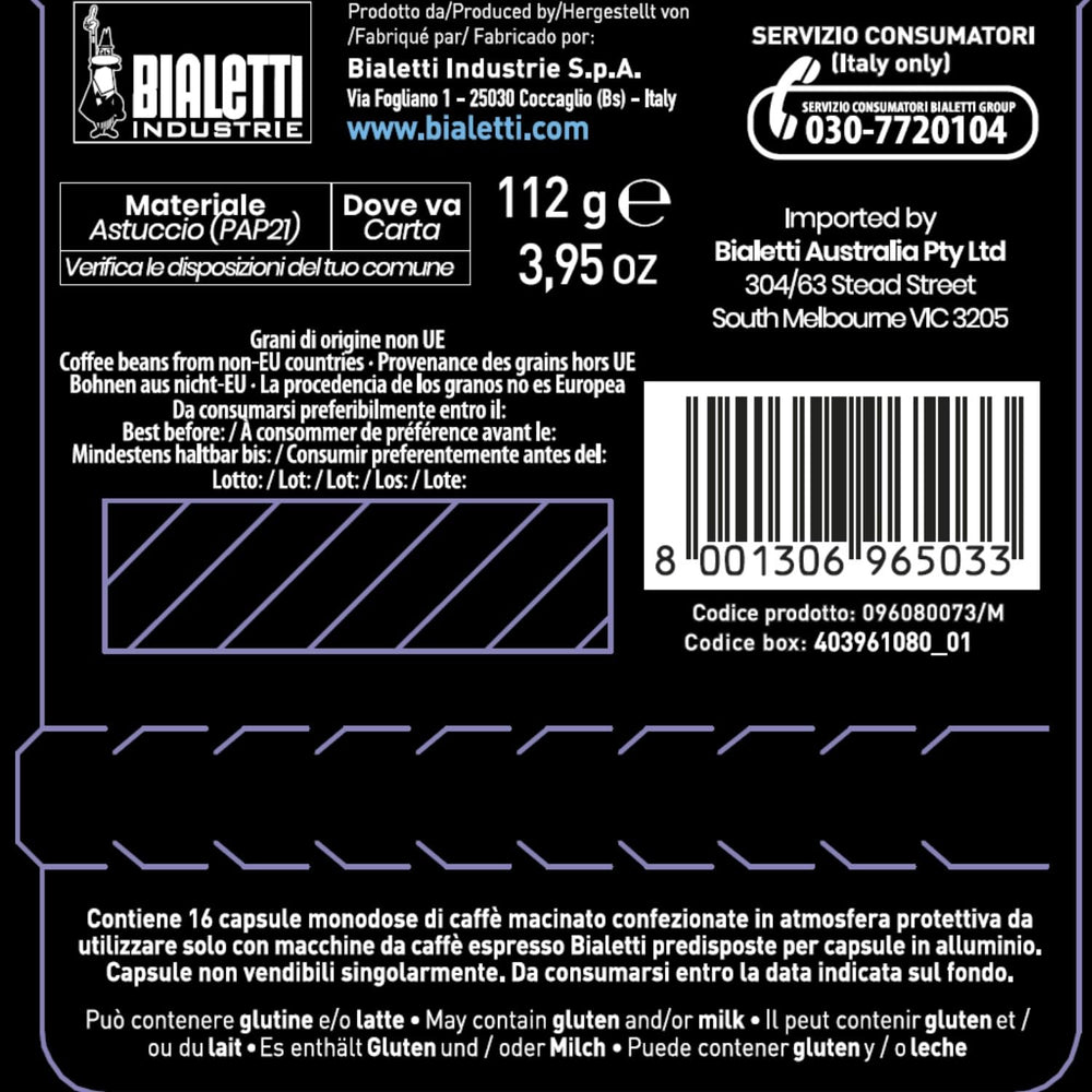 96080093/M Café-Capseln Napoli, Alu, 16 Pièces