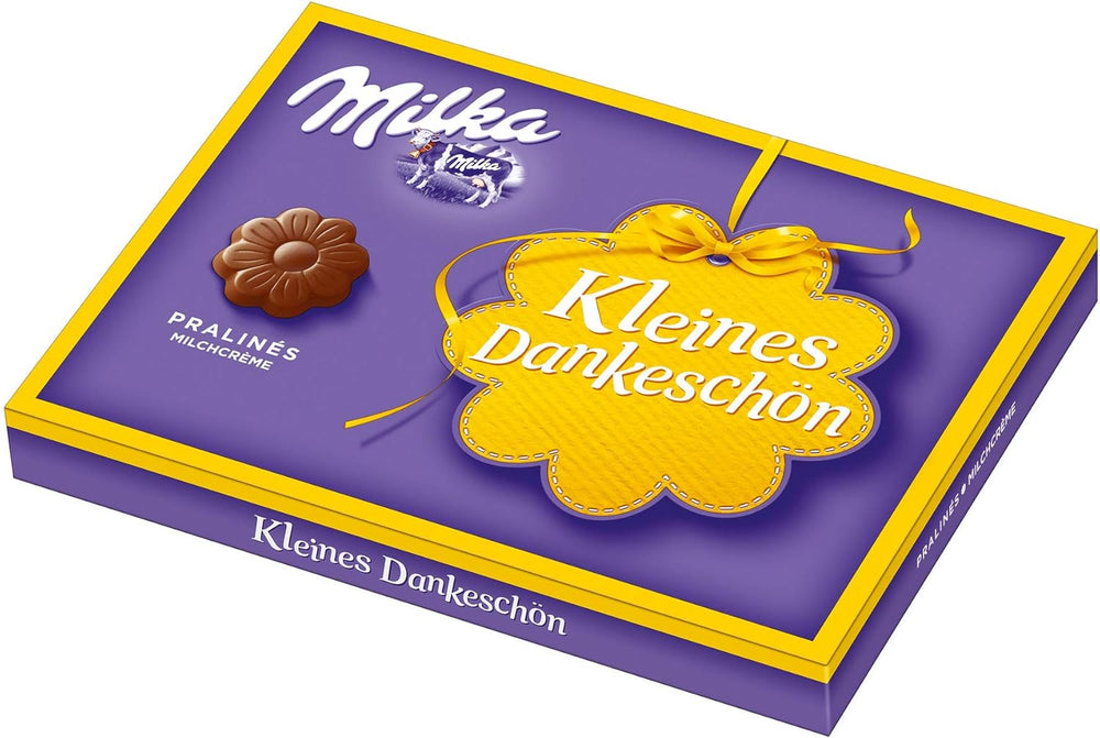 Praliné Milka Little Thank You – Chocolat au lait alpin fourré finement crème de lait – 12 x 44g