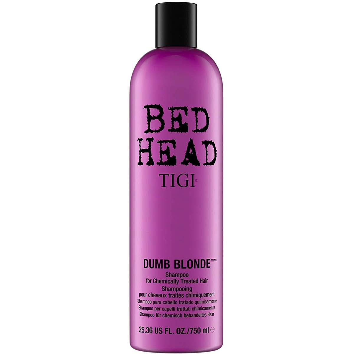 Bed Head de TIGI Dumb Blonde, shampoing pour cheveux traités chimiquement, 750 ml Douche et bain Naty Shop