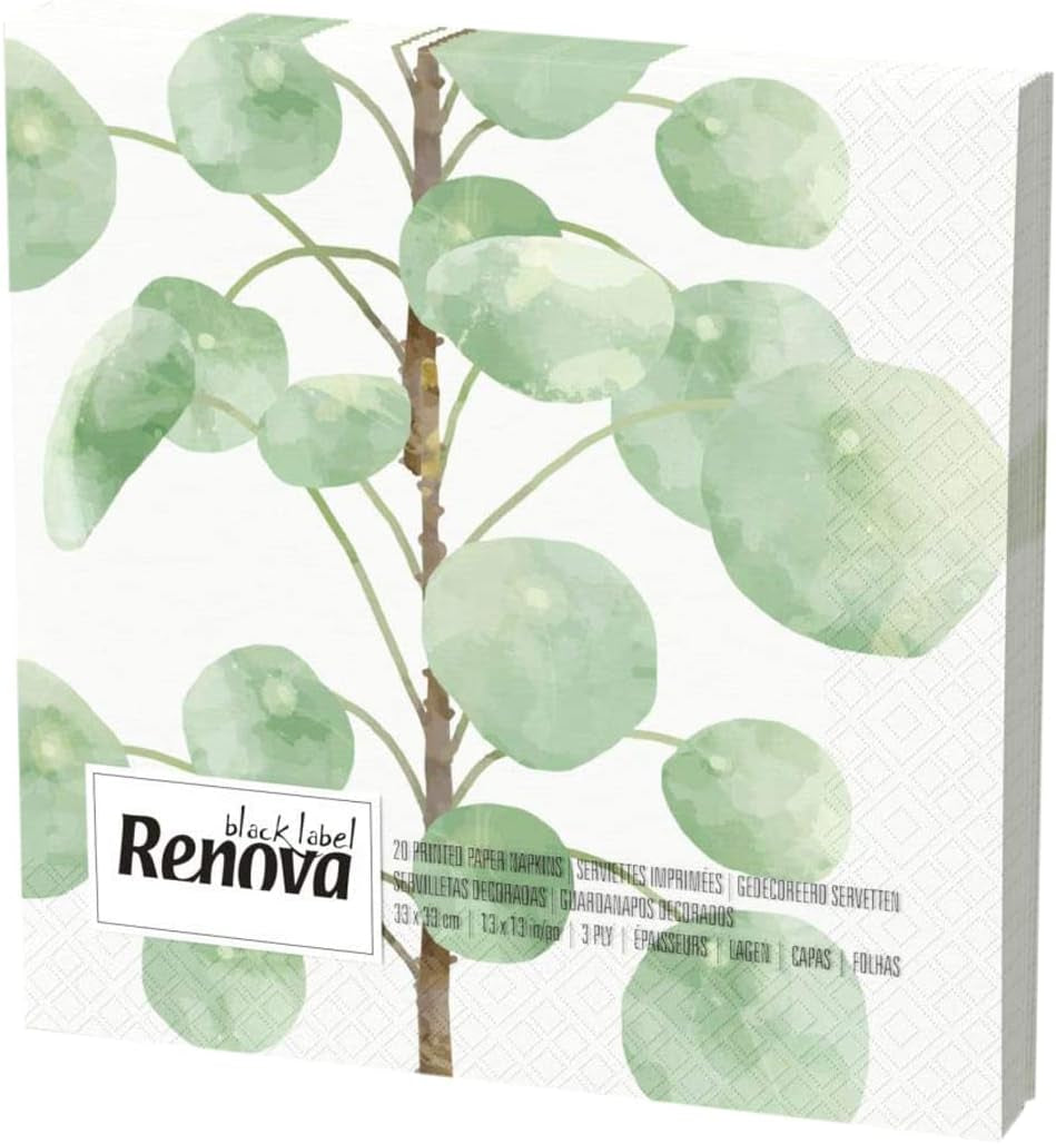 Serviettes en papier ultra fines Renova - 20 serviettes