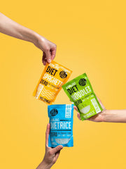 DIET-FOOD Riz shirataki konjac instantané, faible en glucides, faible en calories, végétalien, sans gras, sans soja, sans gluten, compatible céto, nouilles de riz amincissantes, 200 grammes