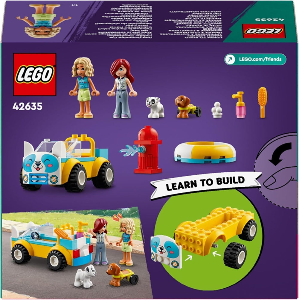LEGO Friends Salon de toilettage mobile pour chiens, ensemble de jeu pour faire semblant de jouer avec des animaux, jouet pour enfants avec 2 figurines et 2 chiens pour filles et garçons à partir de 4 ans, ensemble de toilettage pour chiens 42635 Jeux de construction Beuche den LEGO-Store