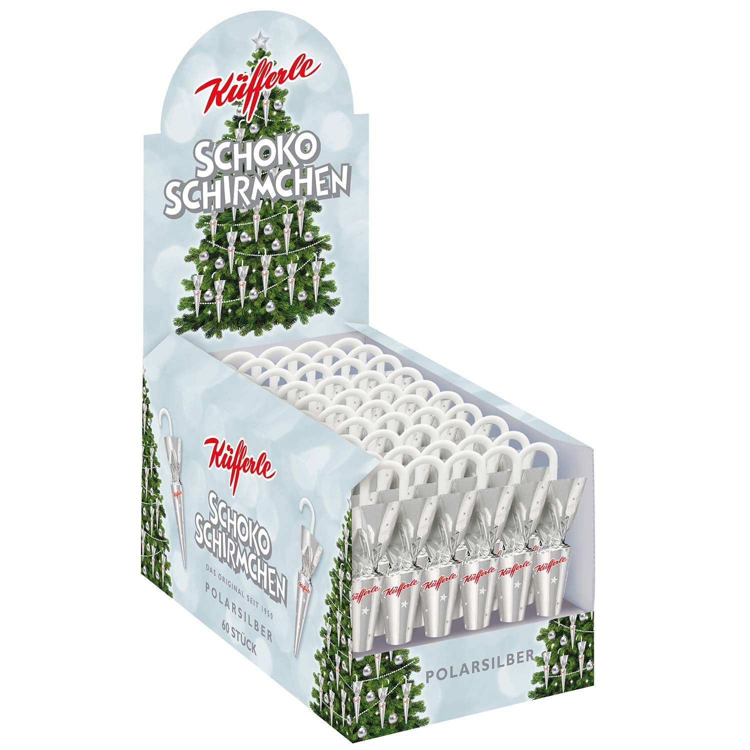 Ombres au chocolat Küfferle Polar Silver 810g (60 pièces)