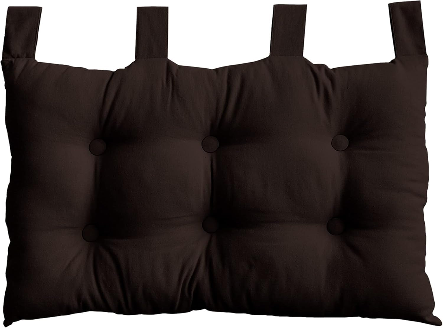 Couette à 4 pompons, jute, 90 X 190 Cm, argile, 2007AGCHLJT090190, 90 X 190 Cm Couettes et quilts Naty Shop Marron foncé