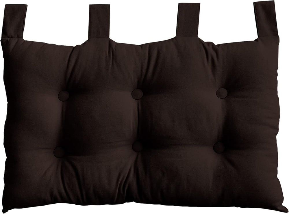 Couette à 4 pompons, jute, 90 X 190 Cm, argile, 2007AGCHLJT090190, 90 X 190 Cm Couettes et quilts Naty Shop Marron foncé