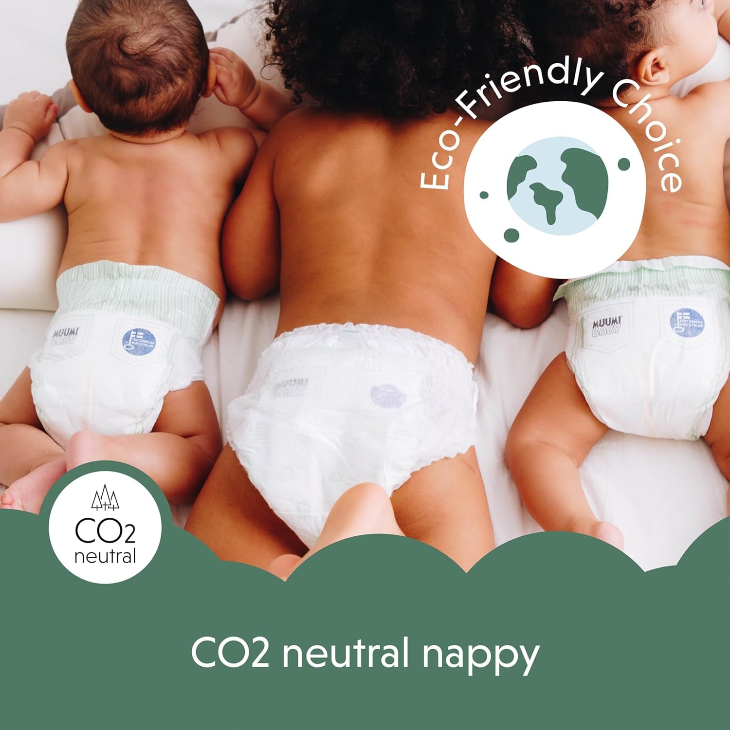 Couches Moomin Baby Eco, taille 3, 5-8 kg, 48 pièces, couches souples de qualité supérieure | Doux et agréable pour la peau, respirant, absorbant, sans produits chimiques inutiles |