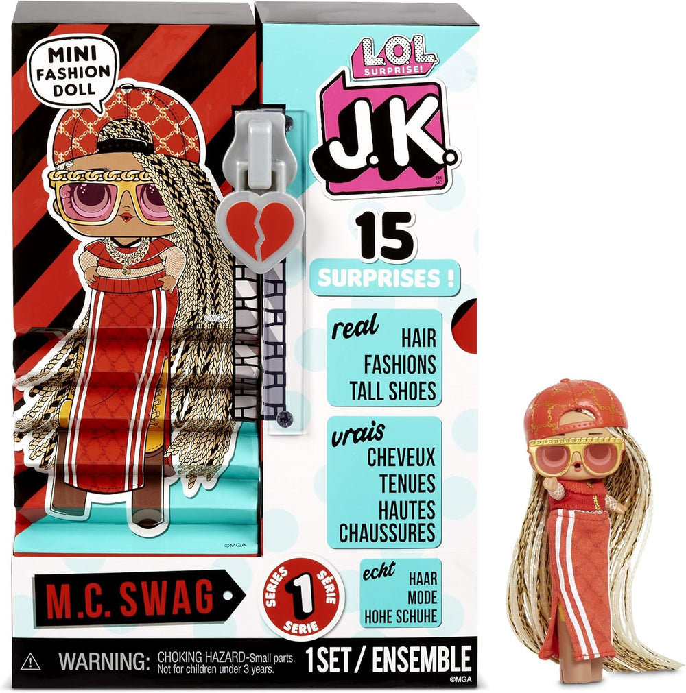 LOL Surprise JK Mini-Modepuppe - 15 Surprises, Vêtements et Accessoires - Ab 6 Jahren - Sammlerstück - Diva
