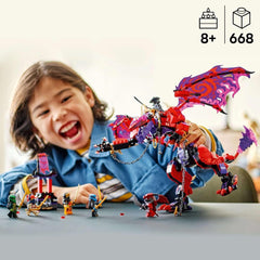 LEGO NINJAGO Chaos Dragon Thundertooth - Jouet avec 6 figurines Ninja - Jeu de construction de rôle pour garçons et filles à partir de 8 ans - Cadeaux pour les fans de la série télévisée Rise of the Dragons 71832 Jeux de construction Beuche den LEGO-Store