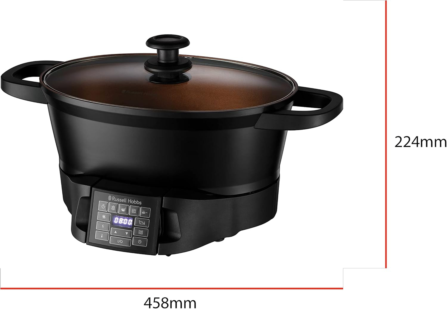 Multicuiseur Russell Hobbs 6,5L, affichage numérique, 8 fonctions de cuisson Mijoteuse Naty Shop