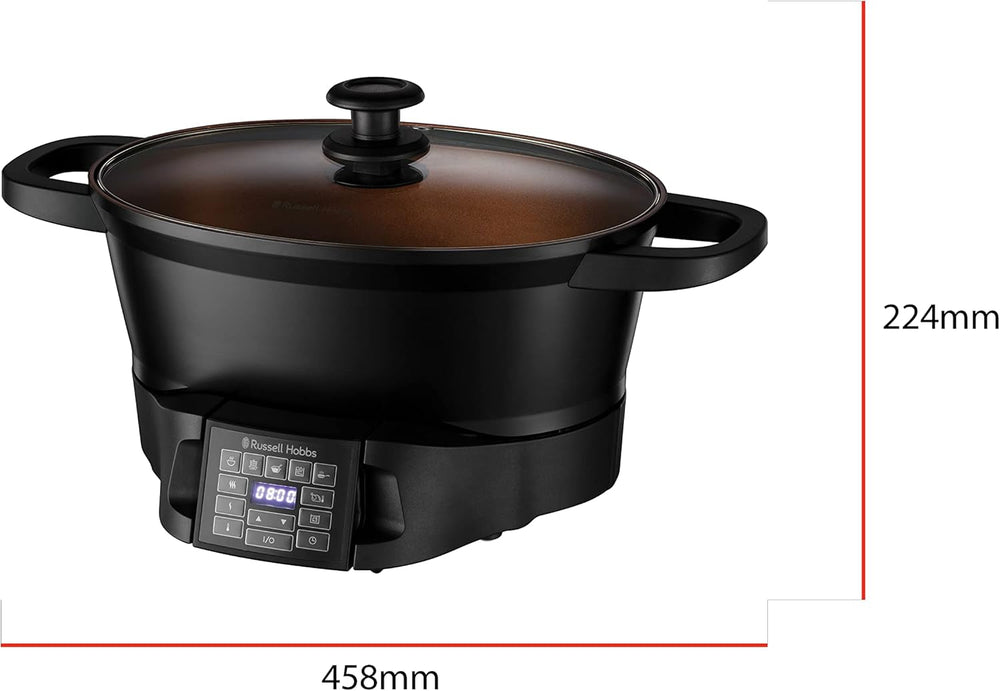 Multicuiseur Russell Hobbs 6,5L, affichage numérique, 8 fonctions de cuisson Mijoteuse Naty Shop