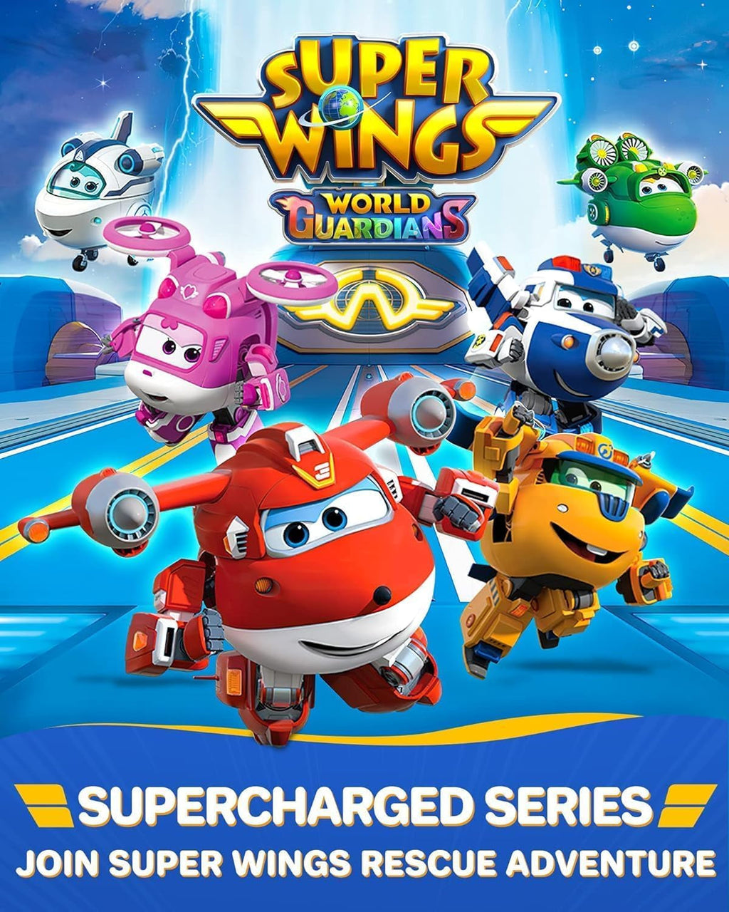 Auldey EU740283 Super Wings Transformer Figura JETT Supercharge 12 Cm, Colorat Action figures Naty Shop