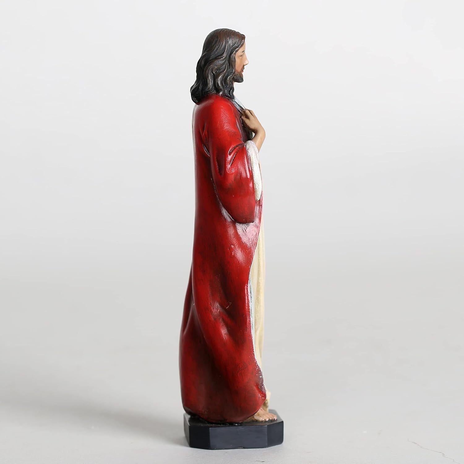 BC Statuie catolică Sacra Inimă a lui Isus, Isus Hristos, cadouri religioase, decorațiuni interioare inspiratoare, 15,2 cm înălțime, pictată manual de Buildclassic Statuete si sculpturi Naty Shop