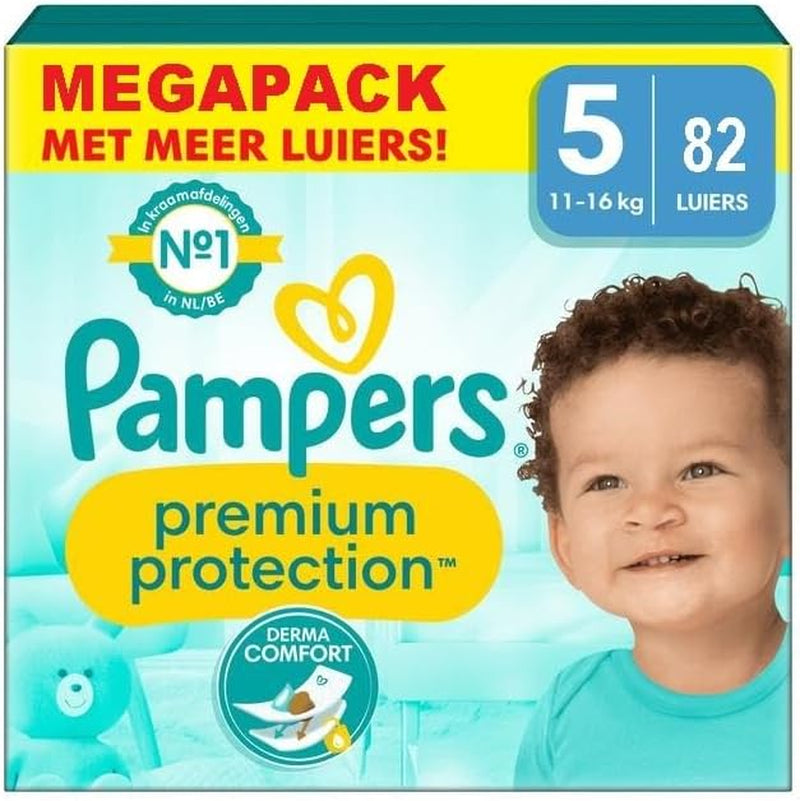Pampers Premium Protection Taille 6, 74 couches, 13 kg+, #1 pour le confort et la protection des peaux sensibles