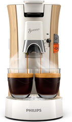 Machine à expresso avec capsules PHILIPS Senseo Select - Intensity Plus, avec fonction Mémo pour 3 spécialités de café, Crema Plus, produit écologique, haute qualité, blanc soyeux (CSA240/05)