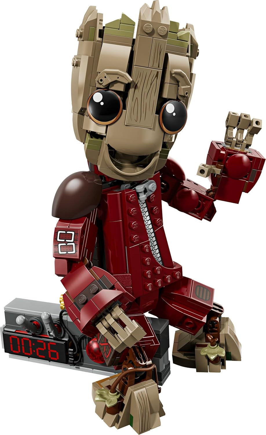 LEGO | Groot im Ravager-Outfit - Superhelden Spielzeug mit Baubarer Figur für Rollenspiele - Kinder Konstruktionspielzeug - Creative Geschenk for Jungen ab 10 Jahren, Mädchen and Filmfans - 76341