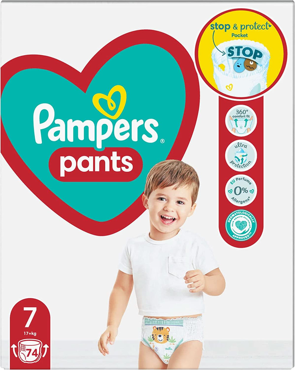 Pampers (version classique), pantalon garçon/fille 7 74 pcs Mère et Enfant Naty Shop