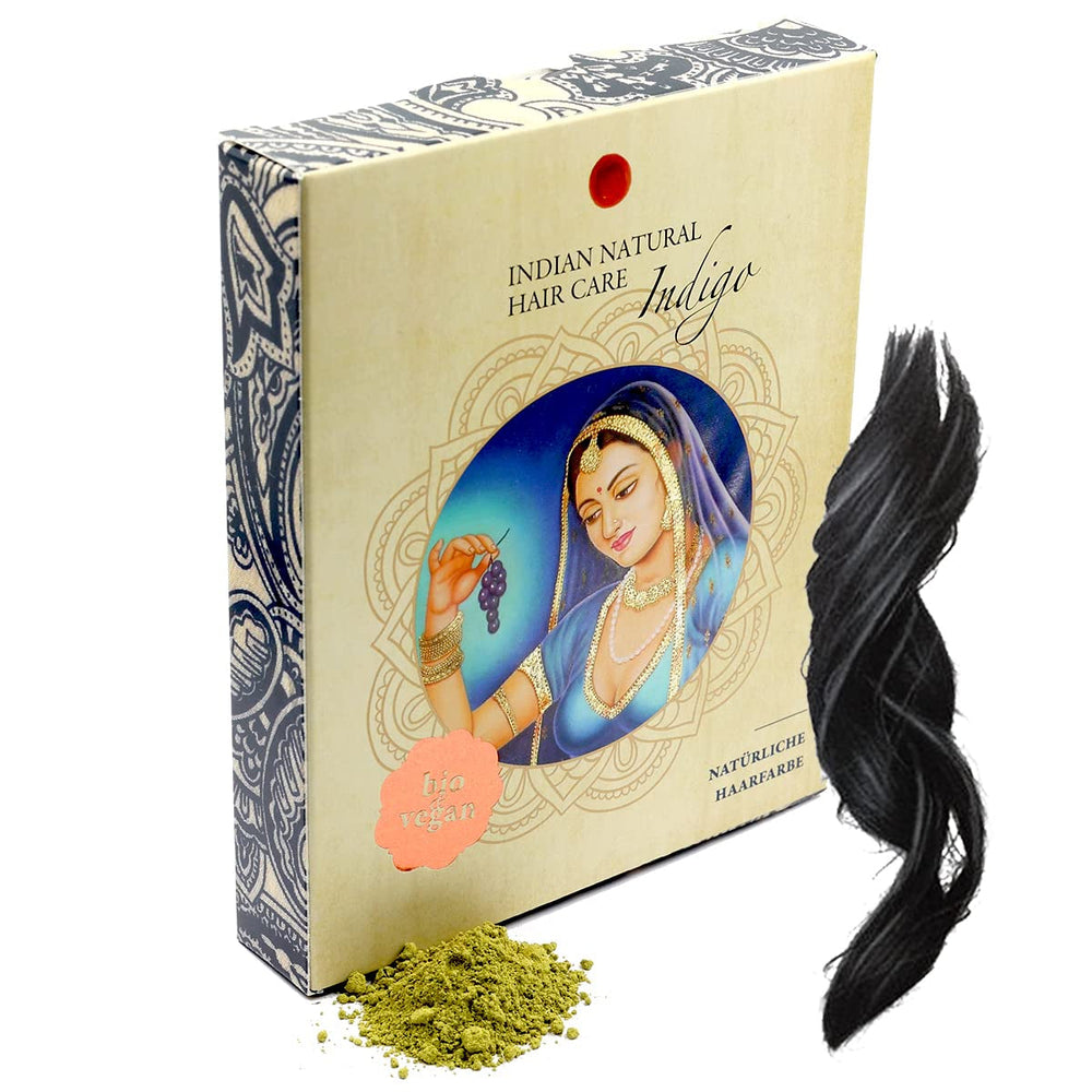 Indigo - Negru - Culoarea naturală a părului - Pulbere - 200g Vopsea pentru par Naty Shop Titlu implicit