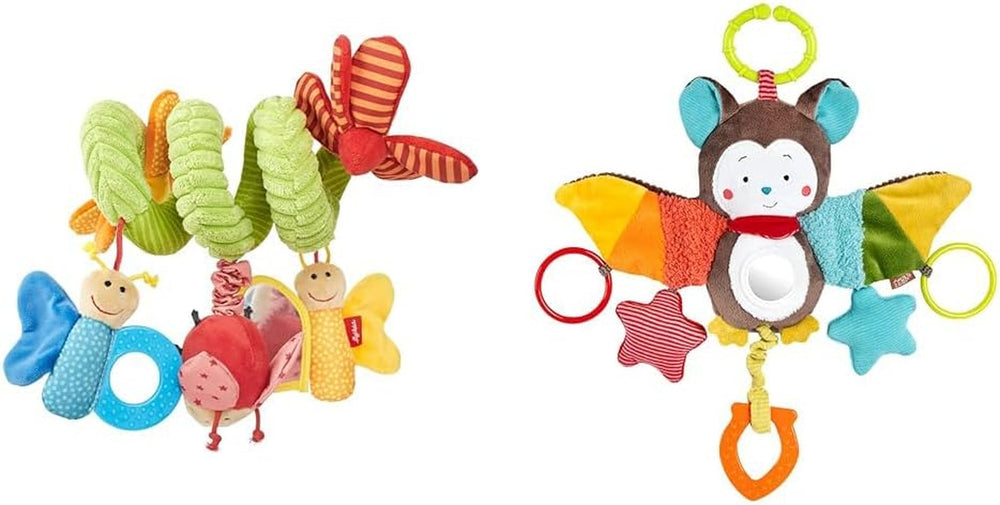 SIGIKID 42249 Fluture spiralat activ Baby Activity On Tour fete jucărie pentru copii recomandată de la naștere multicolor Jucarii Bebe Naty Shop Pachet cu liliac Multicolor