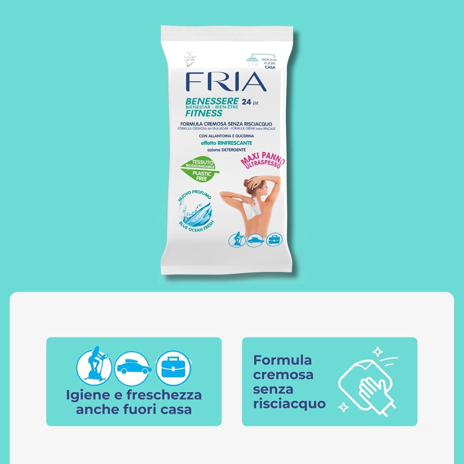 Lingettes pour le bien-être du corps 24 pièces