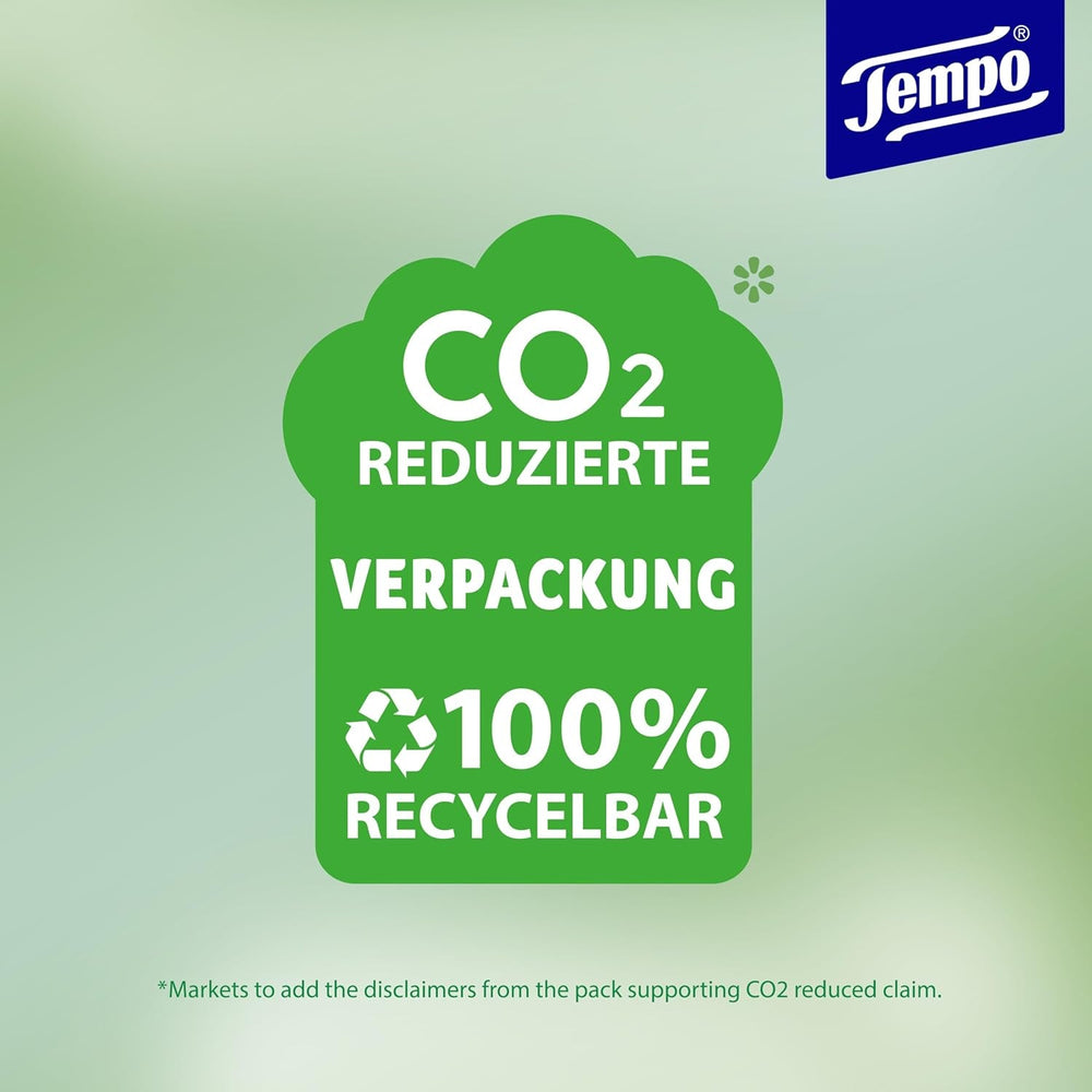 Lingettes de toilette Tempo "Doux & Soin" - Megapack - 16 paquets de 42 lingettes - Duo Packs - à la camomille naturelle - papier toilette, testé dermatologiquement et neutre au Ph de la peau