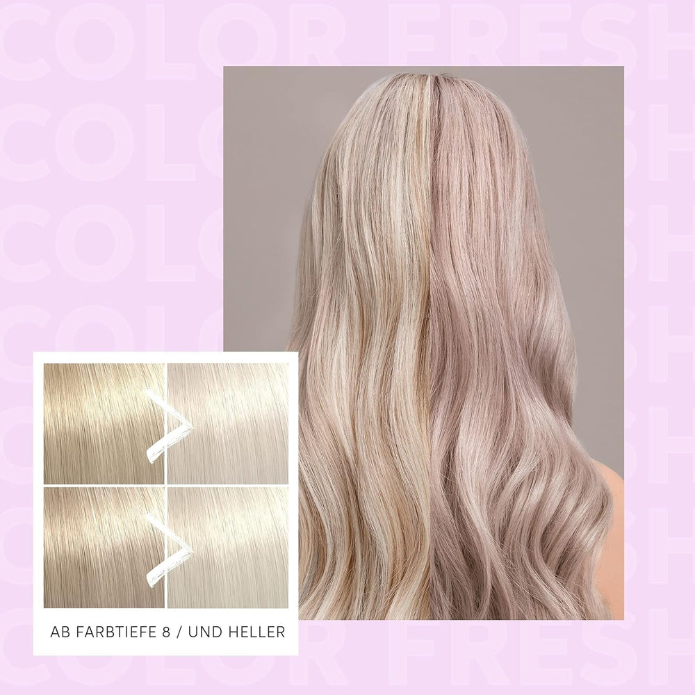 Wella Professionals Color Fresh Mask Pearl Blonde - traitement capillaire pour revitaliser et changer la couleur des cheveux - teinte nourrissante à l'huile d'avocat - pour cheveux clairs et éclaircis - 500 ml Naty Shop Hair Mask