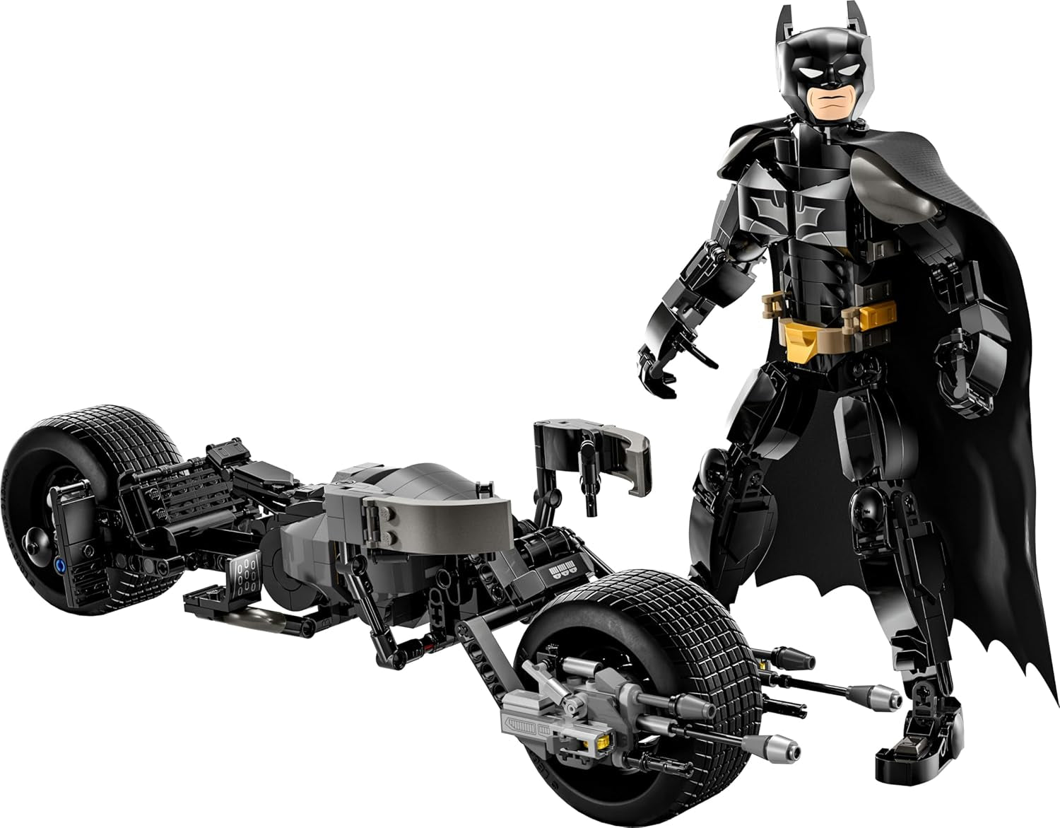 LEGO DC Batman : blocs de construction Batman avec Batpod, jouet du film de super-héros, ensemble de jeu d'aventure pour enfants, cadeau pour garçons et filles 76273 Jeux de construction Besuche den LEGO-Store