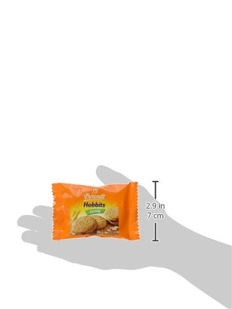 Brandt Hobbits Crunchy - Paquet de 2 - Boîte de restauration de 60 paquets - Biscuits à grains entiers à l'avoine à haute teneur en fibres (60 x 22,8 g)