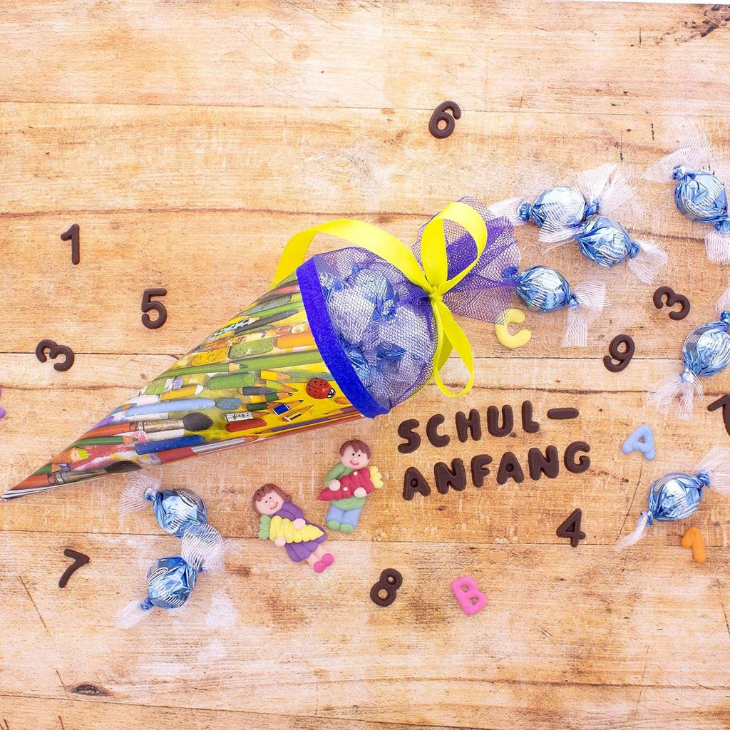 Günthart Backdecor, 90 bucăți litere de ciocolată, alfabet și numere din ciocolată neagră fină, 47 grame Naty Shop