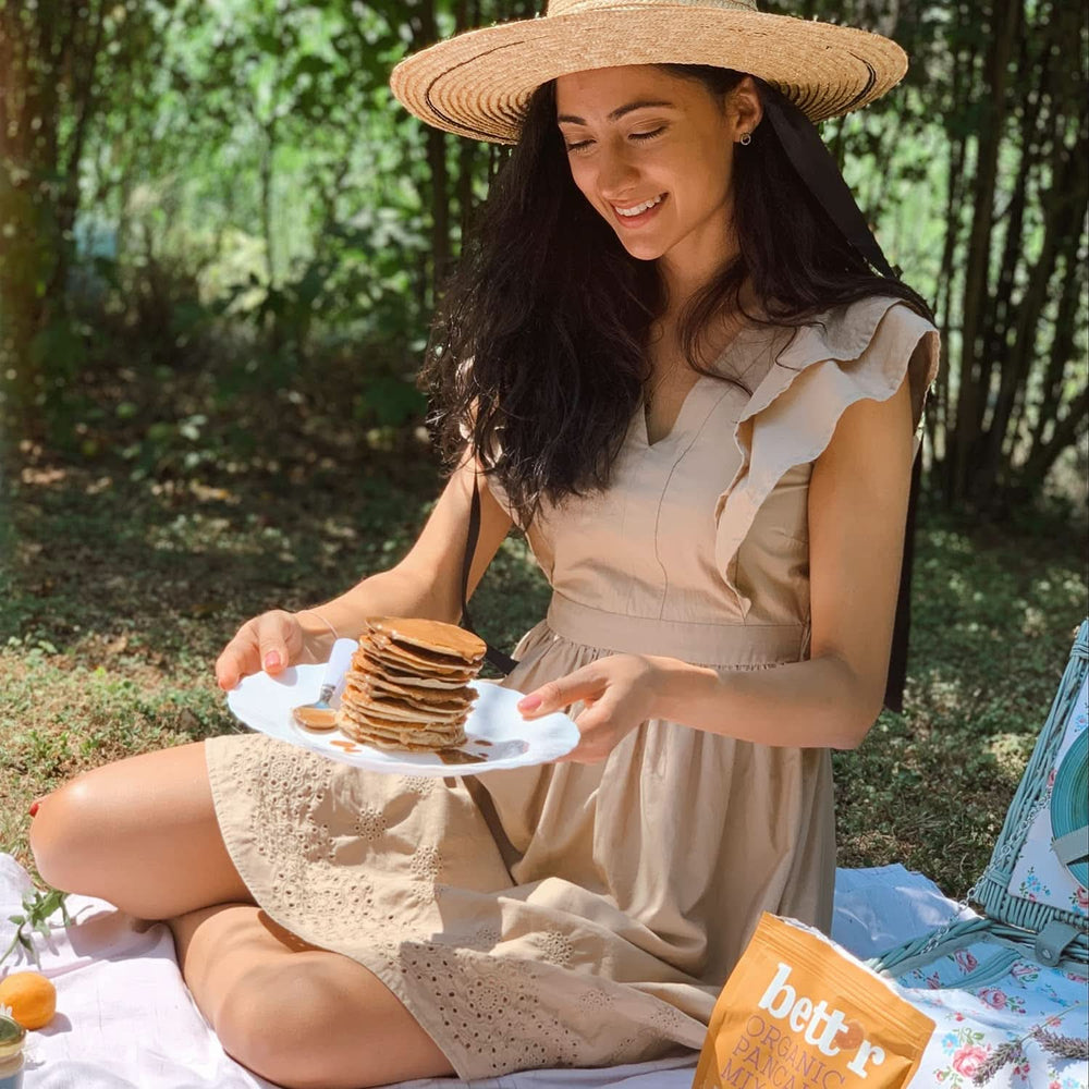 Bett'R Pancake Mix, mélange à pâtisserie biologique, végétalien et sans gluten, 6 x 400 grammes Kitchen Naty Shop