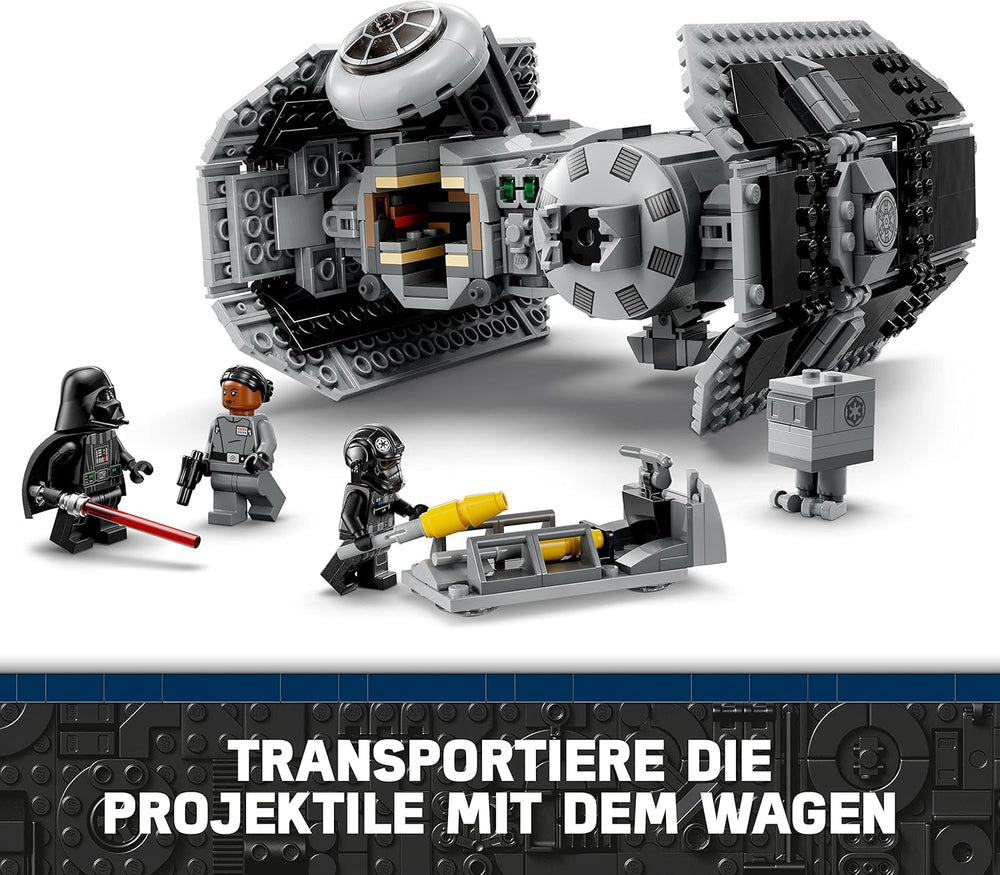 LEGO Star Wars Kit de modèle de bombardier TIE avec figurines de Dark Vador avec sabre laser et droïde Gonk, jouet à construire Starfighter en cadeau 75347 Jeux de construction Besuche an LEGO-Store