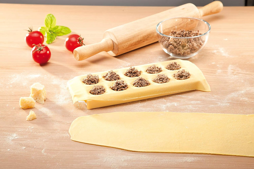Forme Tescoma pour raviolis ronds, support pour 10 pièces.