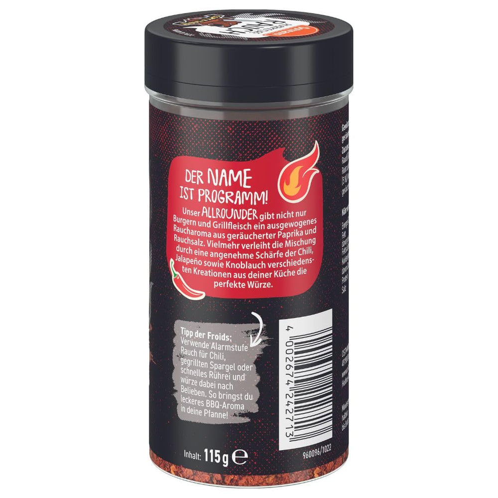 Ostmann Gewürze - Système d'alarme Rauch | Gewürzzubereitung mit Geräucherter Paprika | Pour Burger, Grillfleisch et Co. | Docteur Freud 115 g à Streuer