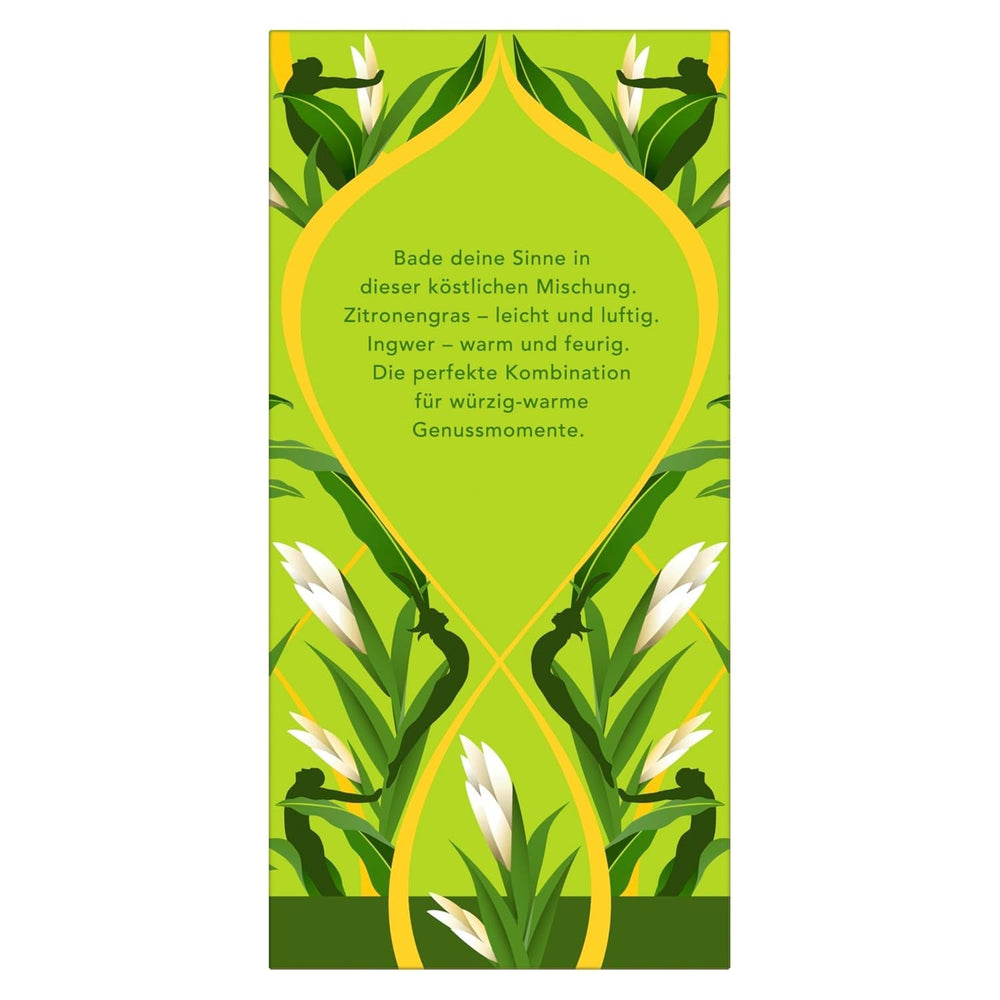 Pukka | Ceai din plante bio „Lemongrass &amp; Ginger” | Lemongrass, ghimbir și lemn dulce | 4 x 20 pliculețe de ceai