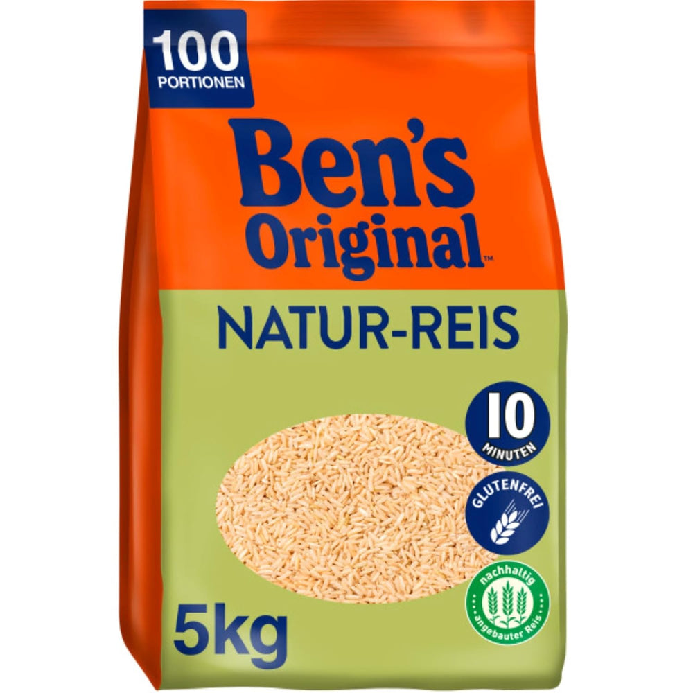 Riz naturel BEN'S ORIGINAL™ en sachet, 9 x 500 g