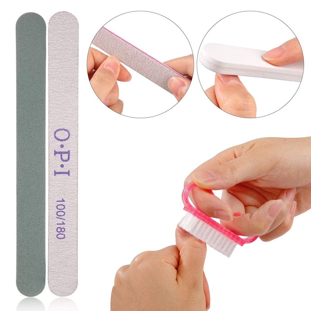 Nail Art Dekorationen & Nagelpinsel Set, Nageldesign Zubehör, Nagelset 5 Stk 2 Wege Punktierung Stift, 15 Malerei Polnisch Pinsel Set, 10 Streifenband, 4 Boxen Bunte Nagel Strass Dekoration