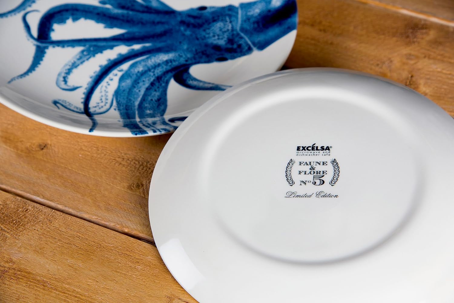 Assiette Excelsa Flora & Fauna, céramique, multicolore