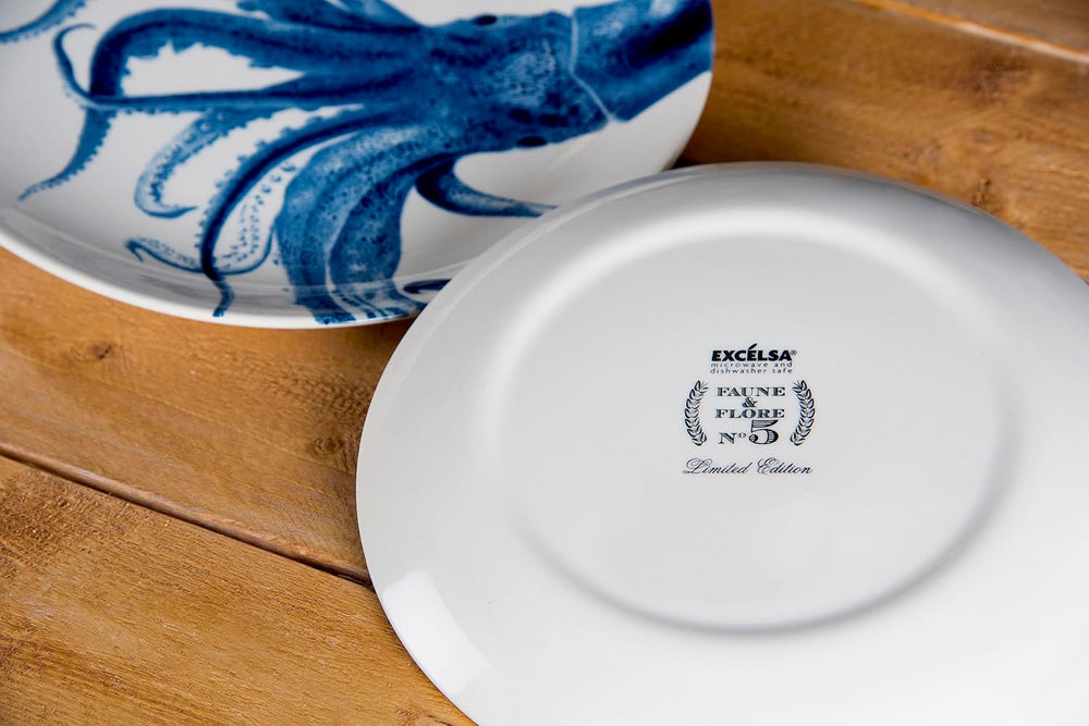 Assiette Excelsa Flora & Fauna, céramique, multicolore