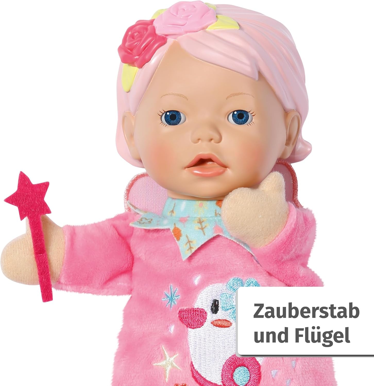 BABY born for babies Fee Poupée au corps souple avec poches pour les doigts dans les bras Marionnette à main de 26 cm de haut 834695 Zapf Creation