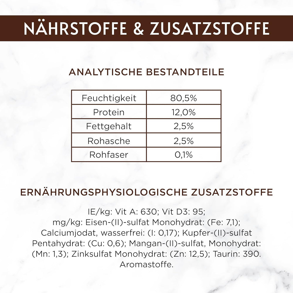 Nourriture humide pour chats Gourmet à la carte avec poulet, épinards et perles de pâtes, paquet de 26 (26 x 85 g)