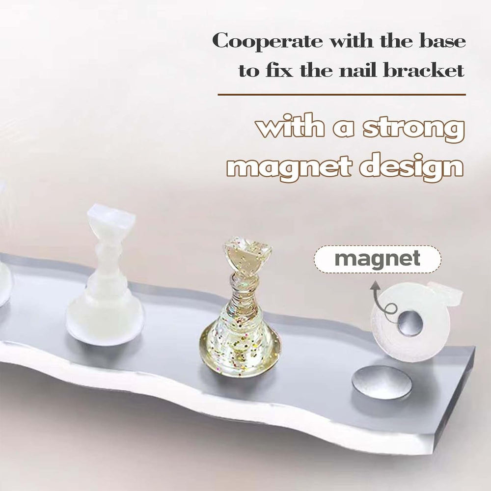 Kit de conception d'ongles - Main d'entraînement haut de gamme pour ongles en gel, accessoires pour ongles et ensemble d'ongles artificiels - Ensemble d'ongles en gel polyvalent et accessoires de nail art