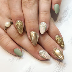 GZMAYUEN Chrom Pulver Für Nägel 6 Farbe Mirror Chrome Nail Powder Pigment Powder Nail Art