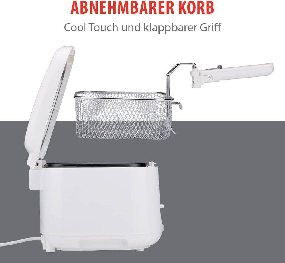 Friteuse Alpina 2,5L DF-165, 1800W - Température réglable jusqu'à 190°C Électroménager Naty Shop