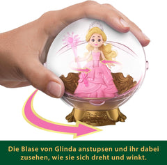 Mattel Universal Pictures Evil Glinda Bulle flottante, mini poupée et véhicule inspiré du film familier Glinda, JFM25, [Multicolore]