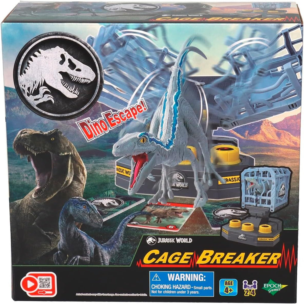EPOCH Games, Jurassic World - Cage Breaker, 7523, jouet dinosaure, jeu de société pour enfants à partir de 4 ans